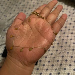 18k Saudi gold bracelet 7.5inch